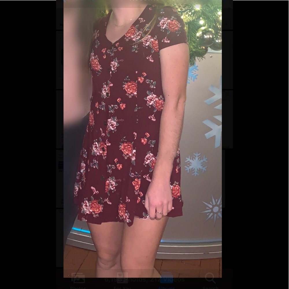 Cute short button-up dress